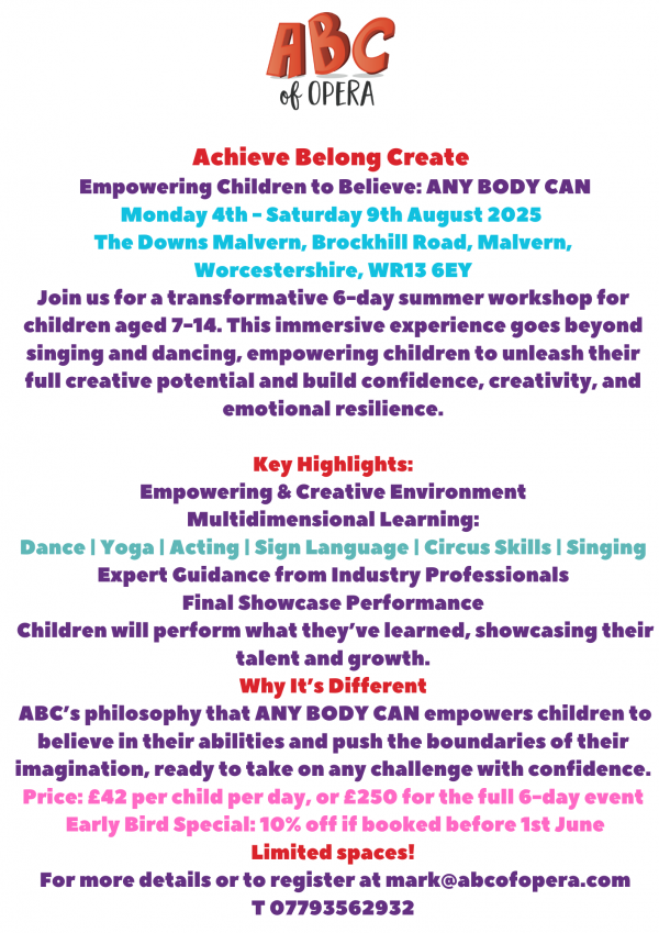Achieve Belong Create Summer School 4-9 August - Image 2